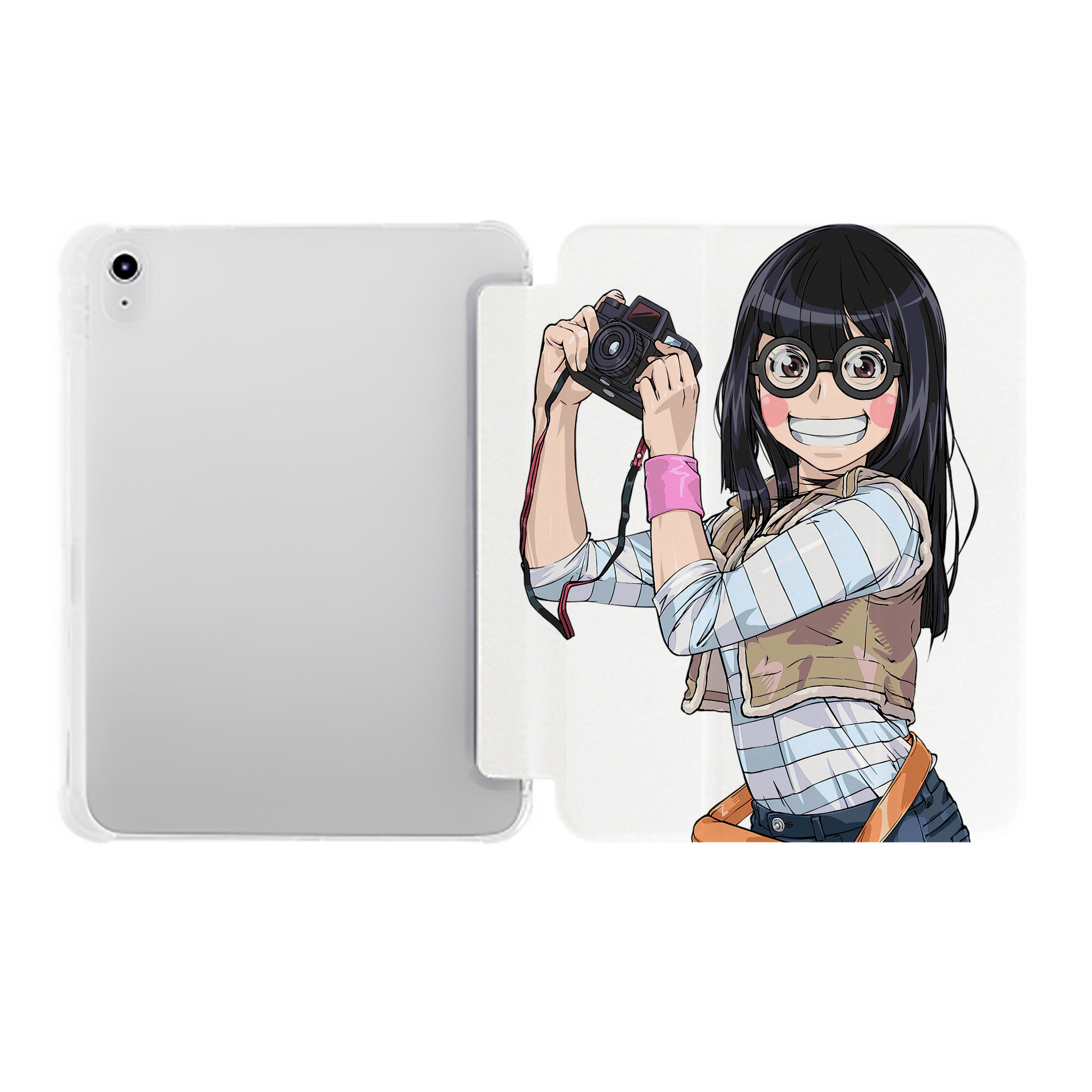 （画像用） 遊☆戯☆王 Yu-Gi-Oh! IPad ケース ペン収納付き 三つ折りスタンド PUレザー×シリコン 対応機種9.5/10.5/10.9インチ